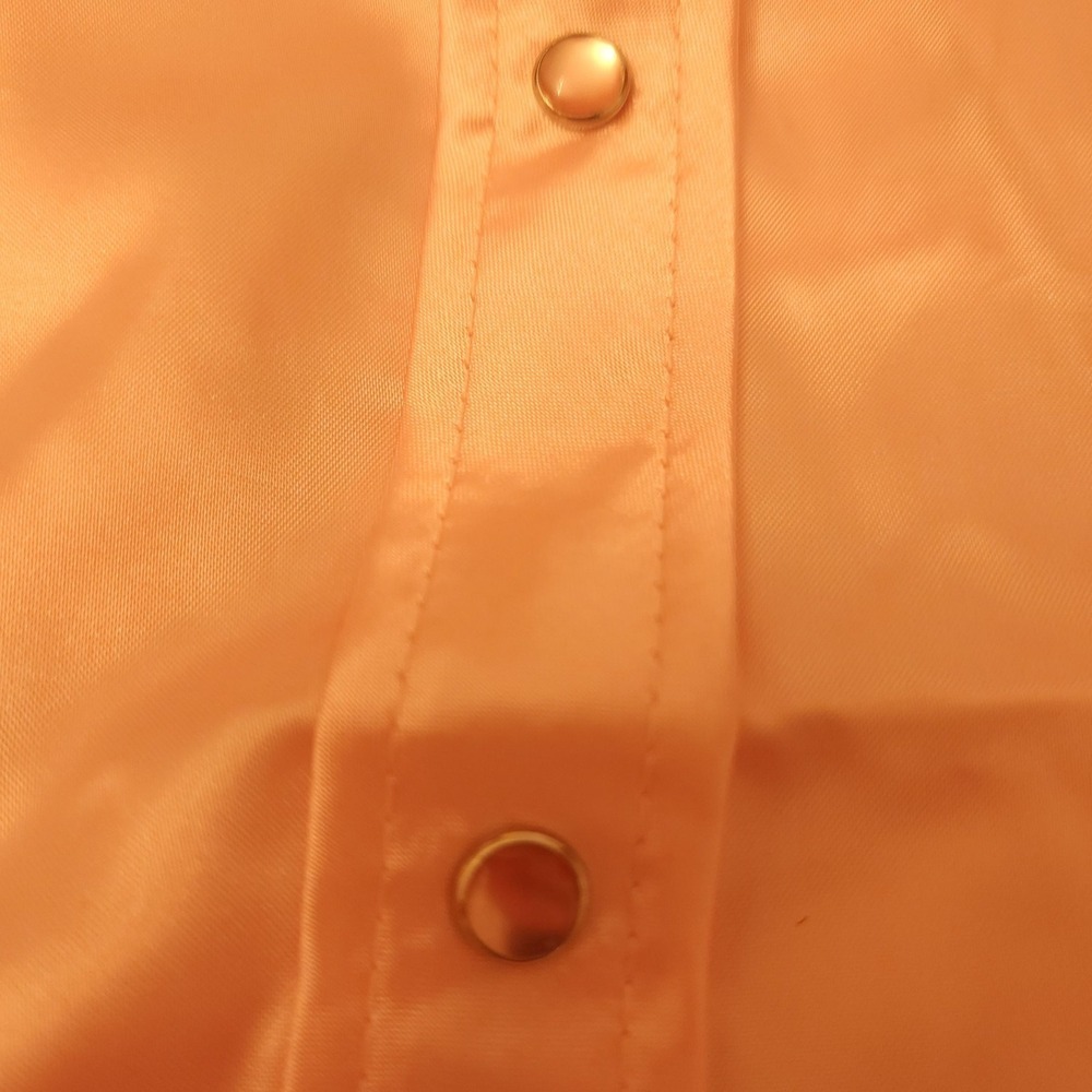 Wrangler Pearl Snap Western Shirt Peach Satin NWT - Picture 5 of 12